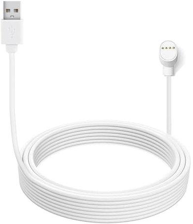 Lonnky USB Power Charging Cable Compatible with Google Nest Cam (Battery Version), Heavy Duty Four-Core Design, Extended Charging Cord for Reliable Power Supply- 6 Meters