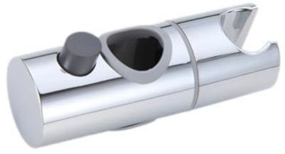 Shower Head Holder - 360° Riser Rail Replacement Bracket - Shower Head Holder for Showers Hose and Slide Rod, No Drilling - ABS Adjustable Chrome Plated Heads Holders Replacement for Showers Heads