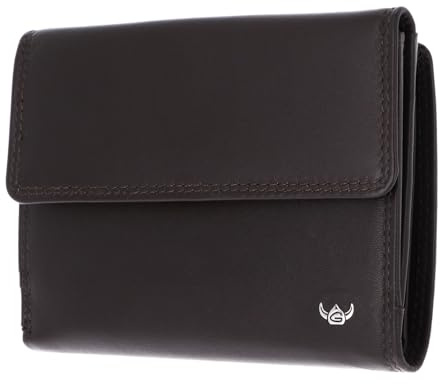 Golden Head Leder Geldbörse Polo RFID Protect Damenbörse 2137 Dunkelbraun