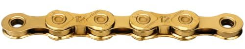 KMC X12 Waxed 12-Speed Chain, 126 Links, Ti-N Gold