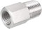 sourcing map Reducing Tuyau Raccord Adaptateur 1/4 NPT Mâle à 1/8 G Femelle Inox Acier pour Eau Huile Air Pression Gauge