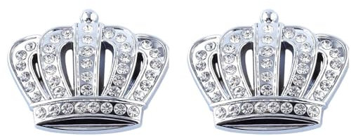 B470 2x Krone silber Emblem Badge auto aufkleber 3D car Sticker