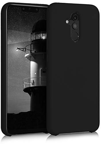 kwmobile Hülle kompatibel mit Huawei Mate 20 Lite Hülle - Silikon Handy Case - Handyhülle weiche Oberfläche - kabelloses Laden - Schwarz