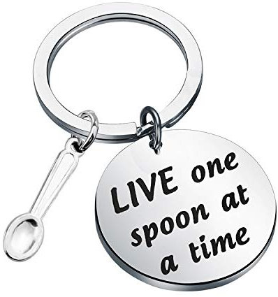 CENWA Chronic Illness Awareness Gift Spoon Theory Jewelry Live One Spoon at a Time Spoonie Bracelet Invisible Illness Gift Chronic Pain
