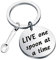CENWA Chronic Illness Awareness Gift Spoon Theory Jewelry Live One Spoon at a Time Spoonie Bracelet Invisible Illness Gift Chronic Pain