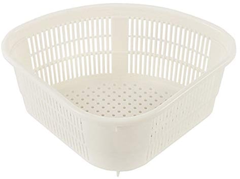 Brussels08 Triangular Sink Basket Shelf Sink Corner Drains Strainers Box Kitchen Draining Basket Plastic Storage Rack for Sponge Fruit Soaps Box White