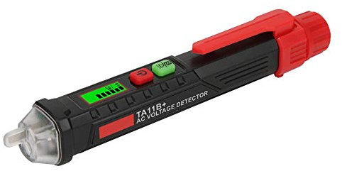 TA11B Digitalanzeige Spannungsprüfer, Berührungsloser Test Bleistift Elektrischer Stift Elektriker Multifunktionswerkzeug, Ton/Licht/Analogleiste Alarmmodus, 12V ~ 1000VAC Wechselspannung, Teststift