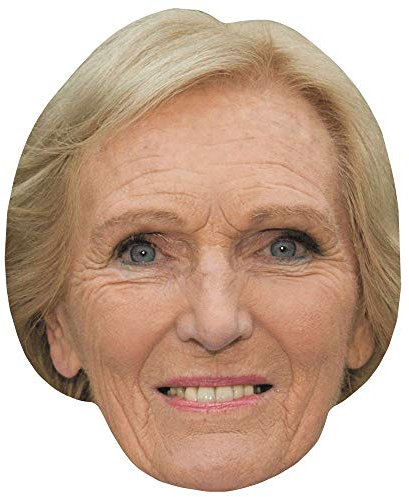 Mary Berry (Smile) Maske aus Karton