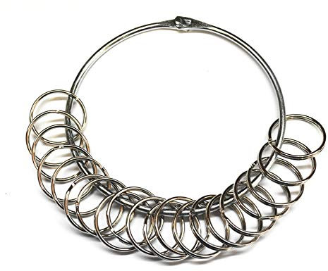 Very Large Jailers Heavy Duty Nickel Plated Split Rings 125mm with 20 x 32mm Split Rings