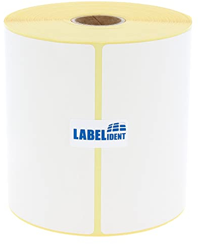 Versandetiketten DHL, DPD, Fedex, GLS, Hermes, UPS - 4x6 Zoll - 101,6 x 152,4 mm - 370 Thermo-Eco Papier Etiketten auf 1 Rolle(n) mit 25 mm Kern, Thermodirekt Etiketten selbstklebend, Trägerperfo.