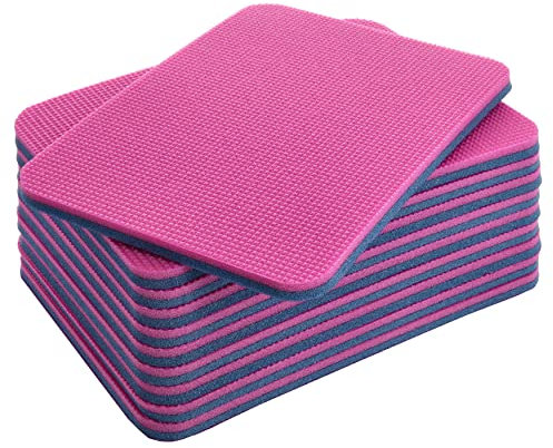 Yate Set 10 doppelte Schaumstoff Sitzkissen DIN A4 Kinder Sitzunterlage WASSERDICHT 307x220mm für Kindergarten Morgenkreis, Schulen, Waldbühne - 2 lagig, Rucksack (Blau/Pink)