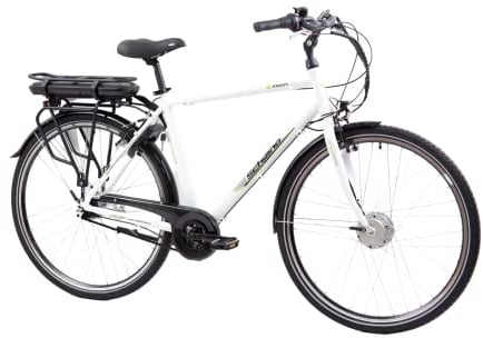 F.lli Schiano E-Moon, Electric Bike for Adults, 28 City Bike, 36V 13Ah Removable Battery, 250W Motor, 40Nm, Commuter E bike, White