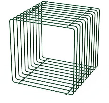 Gitterwürfel Ladenregal Metallwürfel Dekoregal Cube Gitter 40x40x40cm Schwarz