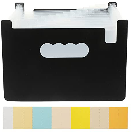 Operitacx A5 Expanding File Folder, A5 Folder Expandable Organiser Document Organiser, Filing Boxes Filing Folder for Cards Receipt Tax Item