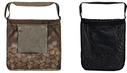 2PC Mushroom Hunting Bag Mesh Foraging Pouch Harvesting Bag with Small Pouch, Reusable Multi-Purpose Mushroom Collecting Bag for Bushcraft