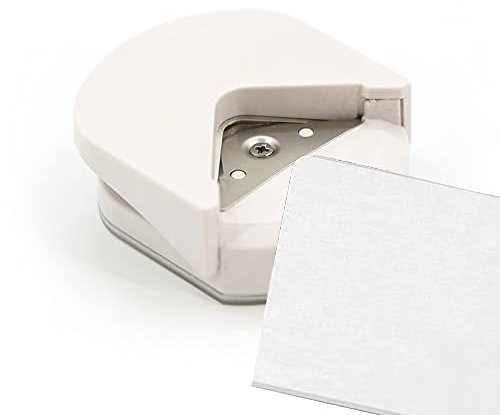 Eckenabrunder Mini Eckenrunder Set Tragbare Eckenstanzer Eckenstanzer Für Papierhandwerk, Eckenschneider, Radiusschneider Ecke Papierstanzer Scrapbooking Werkzeug für Foto Karten(Weiß)