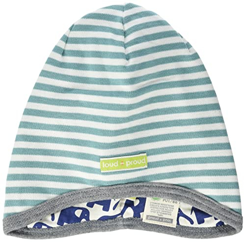 loud + proud Unisex Kinder Wendemütze, GOTS Zertifiziert Beanie-Mütze