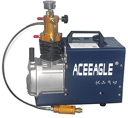 Hochdruck Luft Kompressor PCP Airgun Scuba Luft Pumpe 30Mpa 300Bar 4500Psi 220V Hochdruckluftpumpe Luftkompressor Geeignet für Normale Pkw-Fahrräder und Fahrradreifen