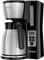 BLACK + DECKER Cafetière thermique programmable de 12 tasses avec force d'infusion et technologie Vortex Noir et acier