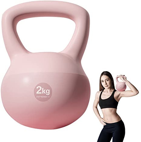 Visiblurry Kettlebell-Gewichte für Frauen - Trainingsgewichte für Frauen 4,4 lbs - Weiche Kettlebell mit Griff für Gewichtheben, Konditions-, Kraft- und Kerntraining