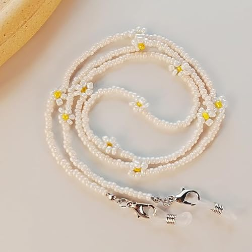 SOREZE Perles colorées Masque Sangle Collier Lunettes chaîne Porte-Lunettes Lunettes de Soleil lanière pour Femmes Filles Lunettes Cordon