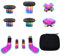 E-MODS GAMING Ersatz-Thumbsticks, D-Pad, Paddel-Trigger-Tasten für Xbox One Elite Controller Serie 2 & Elite Serie 2 Core Controller (E-10IN1-Regenbogen), E-10IN1-RAINBOW