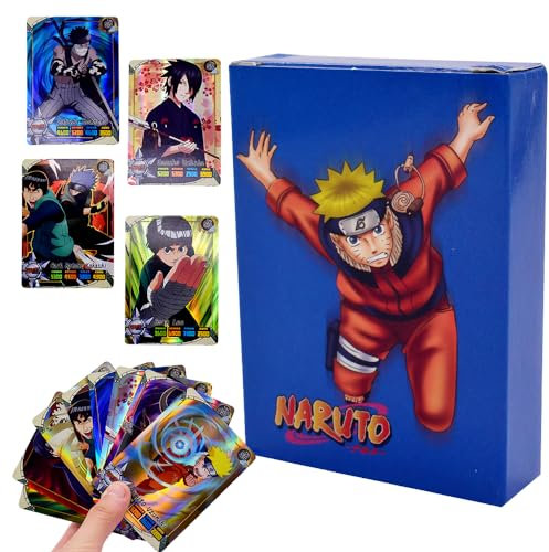 N-aruto Carte Collezionabili Anime, 50 Pezzi di N-aruto Carte Trading Card Pack di Set Carte Collezionabili Cartoon Pacchetto Carte Gioco Game Cards Giochi di Anime Cards per Bambini e Adulti