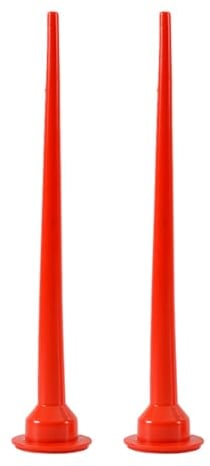 30cm Silicone Cones Nozzles, 2PCS Plastic Cones Nozzles, Red Caulk Nozzle Tip Tool, Caulking Nozzle Applicator Caulking Gun Extension Tips, Caulk Nozzles Applicator for Sausage Caulking Gun (B)