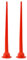 Ugelli a cono in silicone da 30 cm, 2 ugelli in plastica, strumento di punta per ugello per calafataggio rosso, applicatore per ugello per presellatura, punte di estensione per pistola per