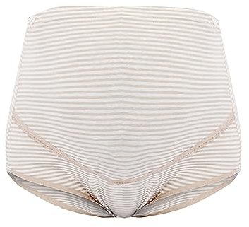 Unterwäsche für Schwangere Frauen mit hoher Taille, verstellbaren Streifen, atmungsaktiver Unterbauchunterstützung und großer Unterwäsche Vibrierende Unterwäsche Mit Fernbedienung (Beige, XXXXXL)