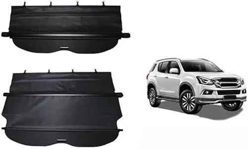 Auto Laderaumabdeckung FüR Isuzu Mu-x 2012-2019, Kofferraum Abdeckung Rollo Einziehbar Kofferraumabdeckung Hutablage Cargo Cover