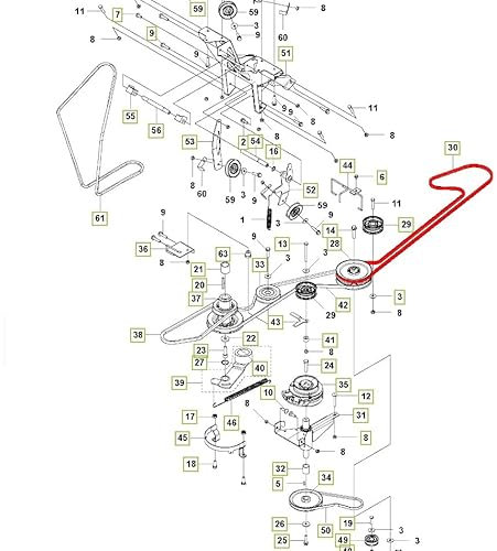 Wolfbelt Doppelkeilriemen 593667401 Messerantrieb passend für Husqvarna Rider RC 318T, RC 320Ts AWD