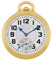 Gotham GWC14115G Taschenuhr für Herren, vergoldet, Edelstahl, mechanisch, Handaufzug, klassische Nostalgie-Serie, Gold