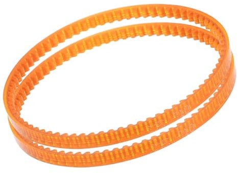 Kozelo 2Pcs MB310 Standard Sewing Machine Motor Belts - [310mm Girth x 4mm Thickness ] Polyurethane Motor Drive V-Belt for Household Electric Sewing Machine Use, Single Tooth, Orange
