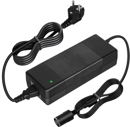 LURICO Transformateur 220V 12V Allume Cigare, 15A/180W Adaptateur Allume Cigare Secteur, Adaptateur Allume Cigare Prise Secteur, pour Voiture Réfrigérateur Aspirateur