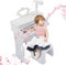 Klavier Keyboard Kinder,37 Tasten Kinder Musikklavier mit 360° drehbares Mikrofon,Tragbare Piano Keyboard Musikspielzeug,Pädagogisches Musikspielzeug mit Abnehmbaren Beinen und Hocker für Kids