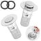 2 Stück Waschbeckenstöpsel, Abflussstopfen Waschbecken, Universal Waschbecken Stöpsel, Stöpsel mit Sieb für Waschbecken, Bodenablauf Filter aus Edelstahl, Pop Up Ablaufventil für 34-40mm Abflussloch