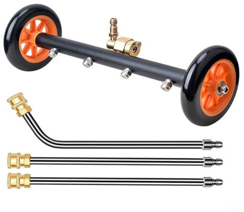 Pressure Washer Undercarriage Cleaner, 16 Inch Underbody Car Wash Water Broom, Undercarriage Pressure Washer Attachment