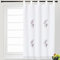 GREATOYAR Cortina Cocina, Cocina Visillo con Bordados, Cortina Cocina Translúcida, Visillo Cocina Ventana, Transparente, Tejido Gasa Fina, 2 Piezas, 100x150cm, UVA