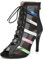 SWDZM Scarpe da Ballo Latino Americano Stivaletto Tacco 9 Lace-up Mesh Jazz Salsa e Bachata Donna,Tacco-9.5cm,Nero,EU 36.5