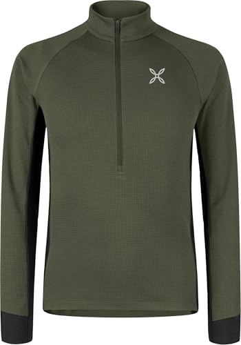 MONTURA Thermic 2 Maglia in Pile Fleece da Uomo con Mezza Zip, ideale per sci alpinismo, alpinismo e attività outdoor