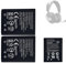 2 baterías de repuesto HIGHAKKU NP-45 compatibles con Steel-Series Arctis Nova Pro 61527 Wireless Multisystem Gaming Headset Pack of 2