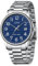 CIVO Uhren Herren Edelstahl Armbanduhr: Wasserdicht Männer Uhr Blau Ziffernblatt Klassisch - Silber Herren Uhr Analog Quarz mit Datum