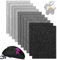 YSWOVUO 10 Stück 20x30cm Bastelfilz 2mm, Filzstoff zum Basteln, Polyester Steifer Filz für DIY Aufbewahrungstasche Filzunterlage Patchwork Nähen Basteln Handwerken Dekoration, Filz Graue Serie