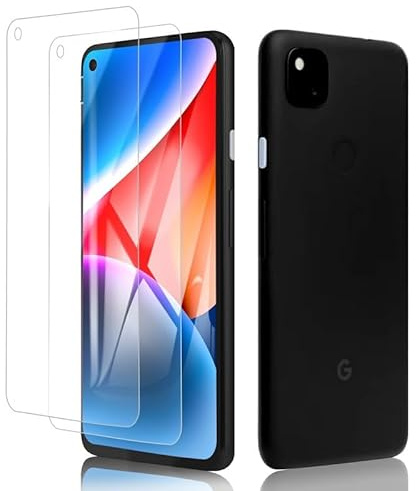 [2 Stück] für Folie Google Pixel 4a Panzerglas, Stoß-Kratzfest Displayschutz für Google Pixel 4a Panzerglasfolie, Blasenfreie Einfache Installation Displayschutzfolie Google Pixel 4a Schutzfolie
