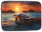 WZYWHJ Housse de protection antichoc pour ordinateur portable de 10 Motif tortue de mer et coucher de soleil - Pour homme et femme - Voyage d'affaires, école, bureau - Utilisation quotidienne