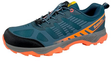 Dvina Sneaker Trekkingschuhe Outdoor Schuhe Freizeit Schnürer Wanderschuhe SD6337 3.Blau/Orange 44