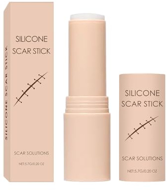 Stick Riparazione Cicatrici, Bastoncini in Silicone per Cicatrici, Silicone Scar Stick, Delicato su Tutti i Tipi di Pelle, per Viso e Corpo