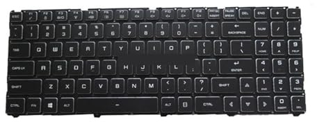 LWDOZMD Laptop USA/JP/BE Tastatur für MECHREVO für Deep für SeaGhost Z2 Schwarz ohne Hintergrundbeleuchtungsfolie TFM17H36B098526 TFM17H30J09852D(United States US)