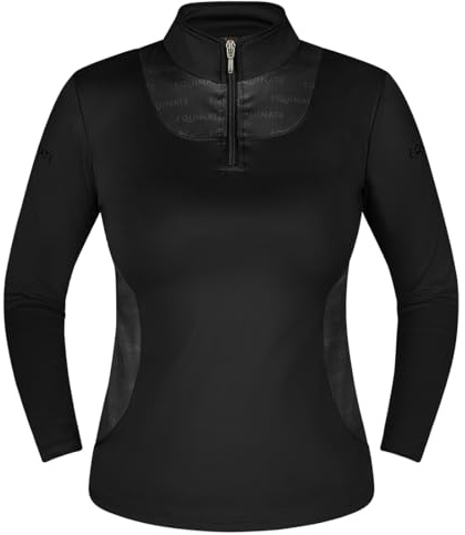 Equinate Damen Funktionsshirt Glide - leichtes Langarmshirt für Reitsport und Training - atmungsaktiv elastisch und angenehm weich auf der Haut